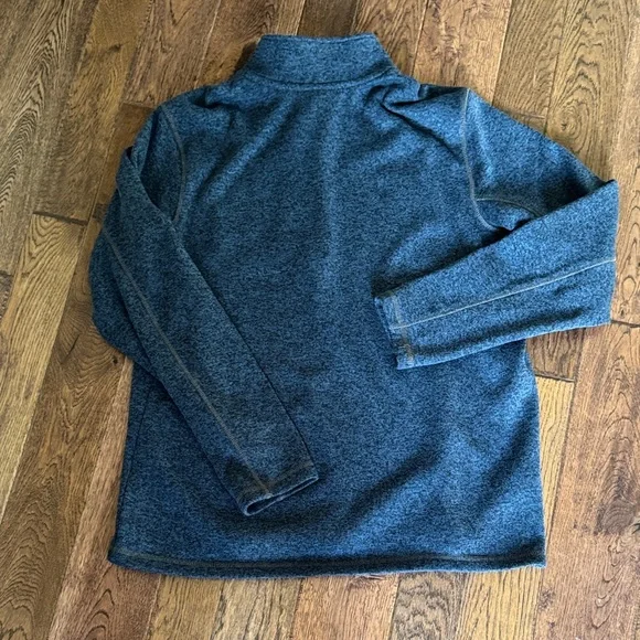 Eddie Bauer Navy Quarter-Zip Pullover - Picture 4 of 6